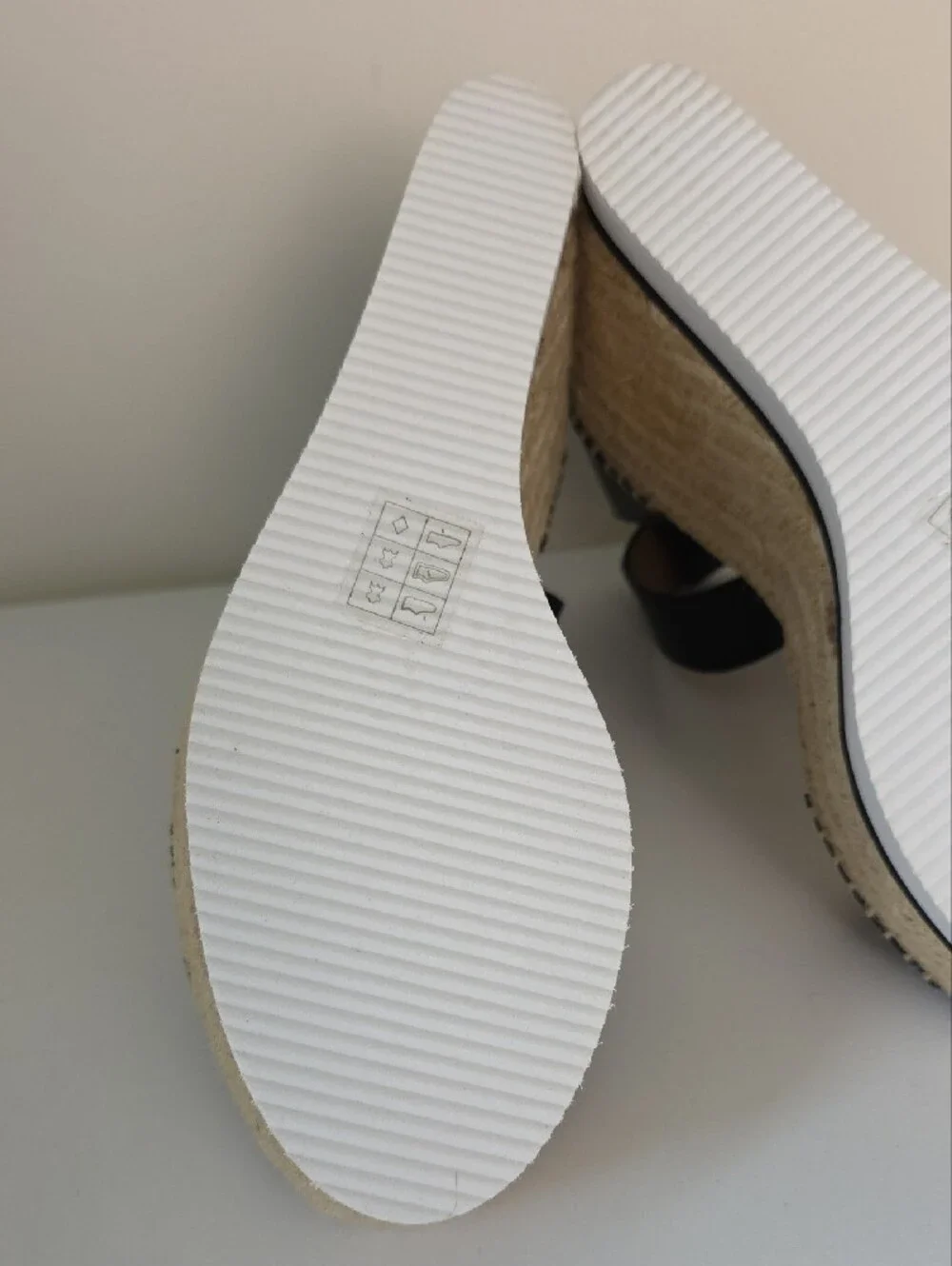 SeeBy Chloe Black Espadrille Wedge Sandals with Ankle Strap.  Size 38.  Dust Bag